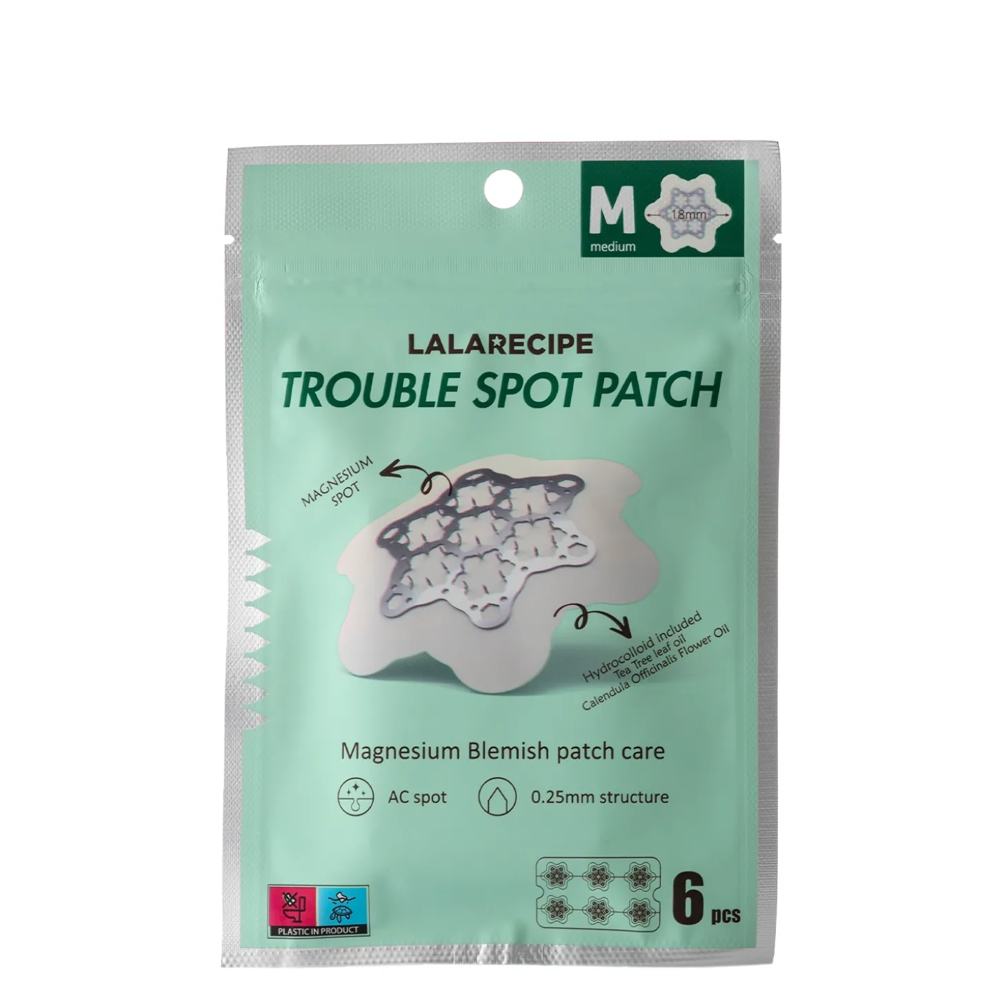 LalaRecipe - Trouble Spot Patch - Hydrokoloidowe Pasterki na Niedoskonałości - Średnie - 6szt