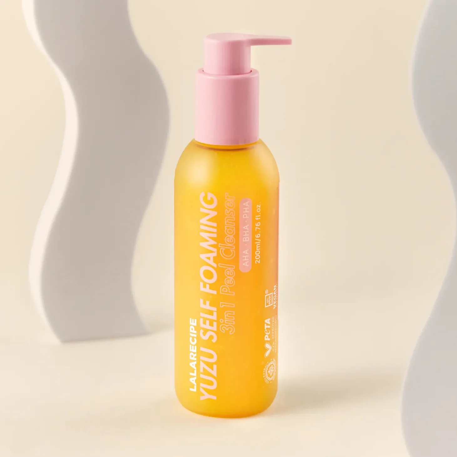 LalaRecipe - Yuzu Self Foaming 3in1 Cleanser - Oczyszczająca Pianka do Twarzy z Ekstraktem z Yuzu - 200ml