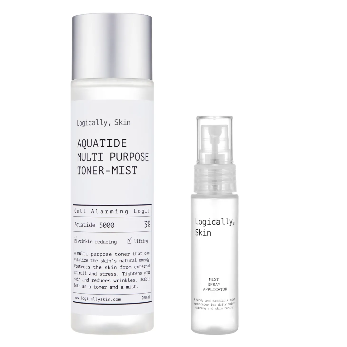 Logically, Skin - Aquatide Multi Purpose Toner Mist - Nawilżający Tonik do Twarzy - 200 ml