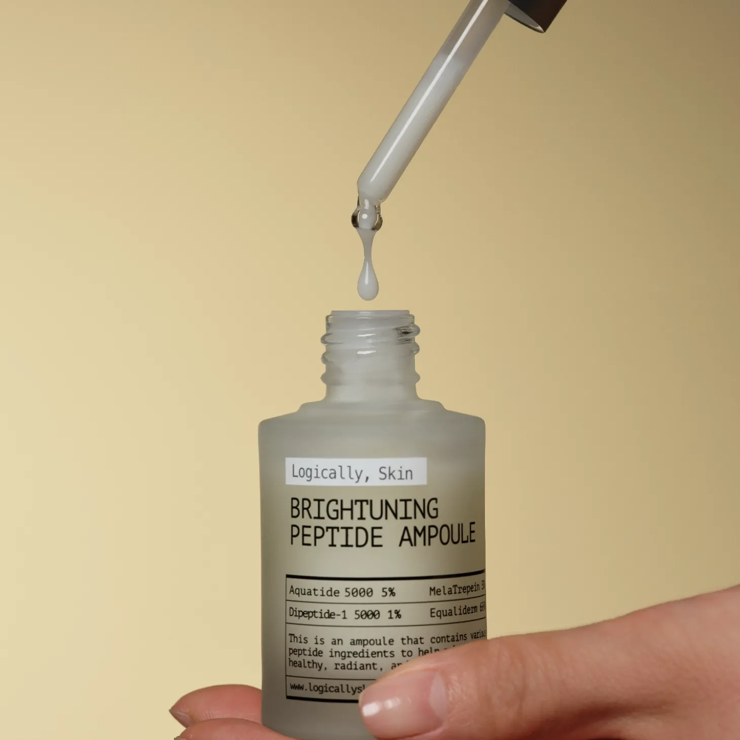 Logically, Skin - Brightuning Peptide Ampoule - Rozjaśniająca Ampułka do Twarzy z Peptydami - 30g