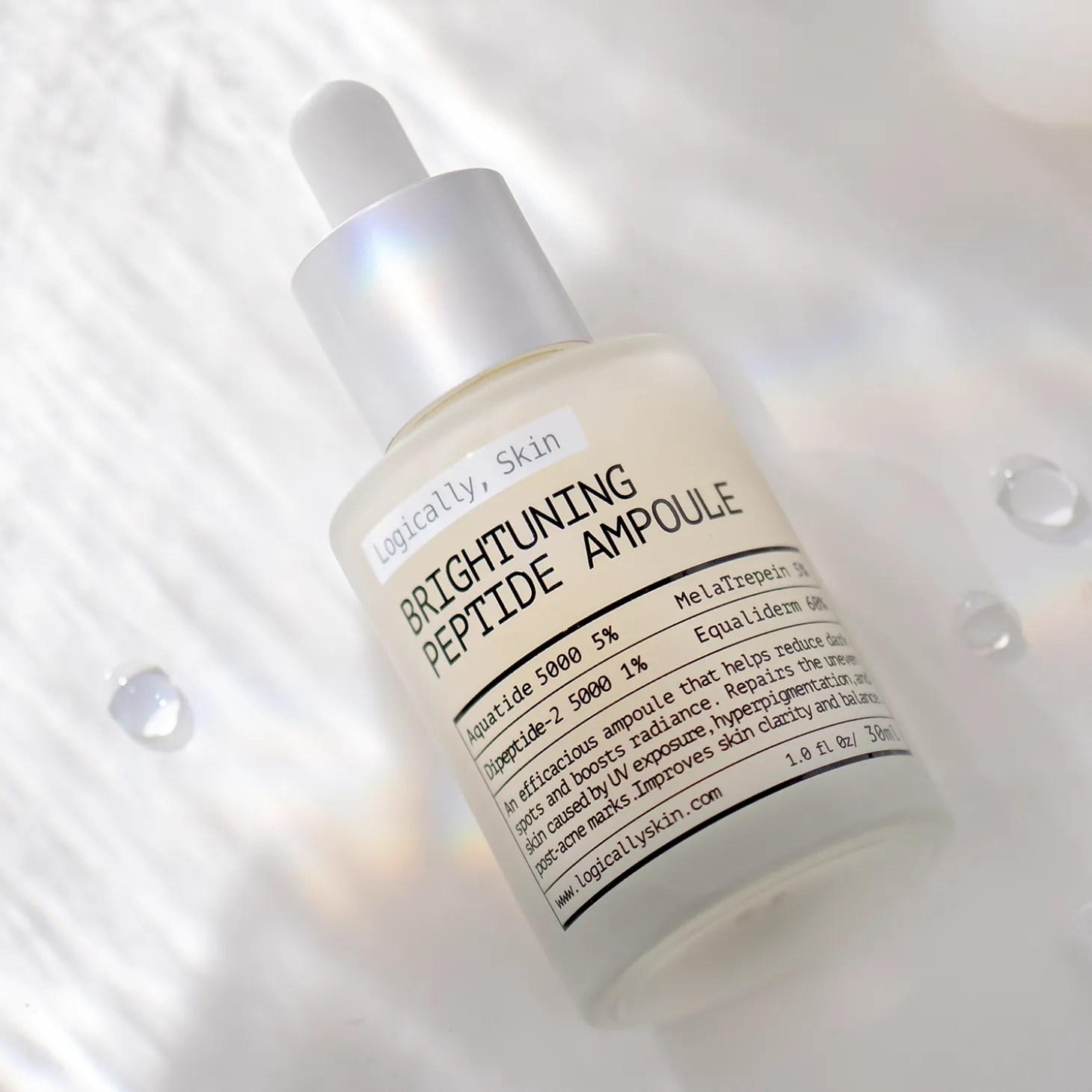 Logically, Skin - Brightuning Peptide Ampoule - Rozjaśniająca Ampułka do Twarzy z Peptydami - 30g