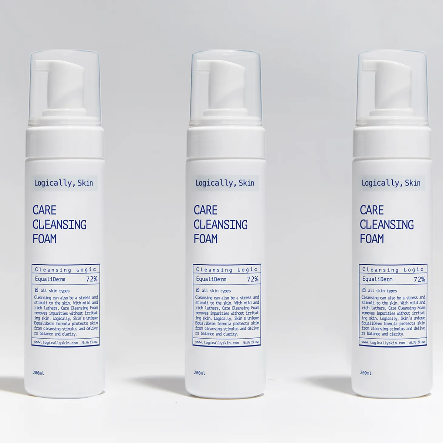 Logically, Skin - Care Cleansing Foam - Oczyszczająca Pianka do Twarzy - 200 ml