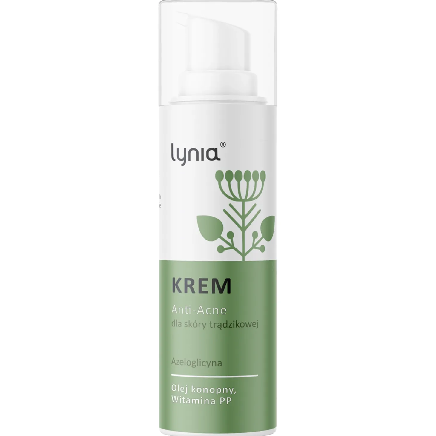 Lynia - Anti-Acne - Krem z Azeloglicyną i Olejem Konopnym - 50ml