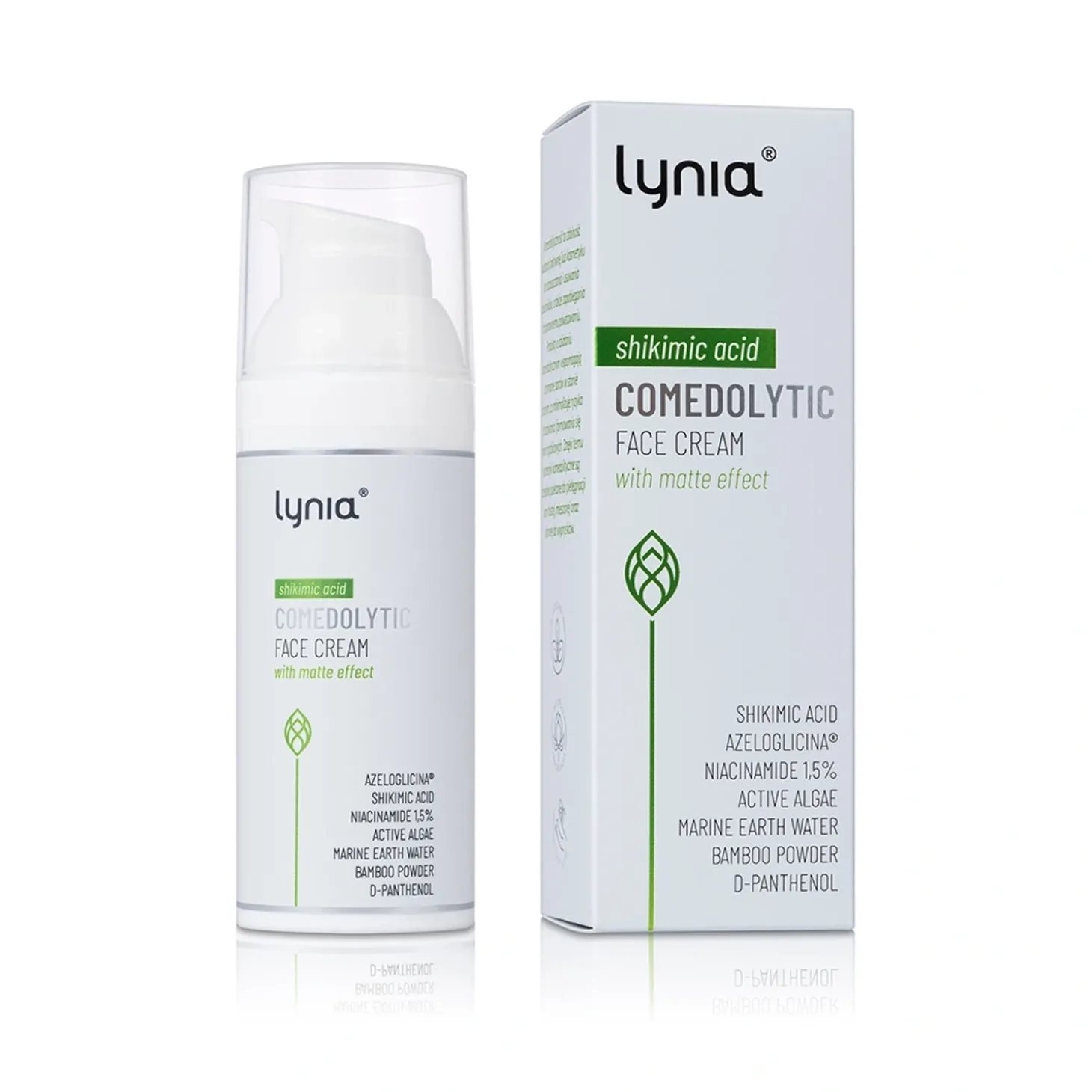 Lynia - Matujący Krem Komedolityczny z Kwasem Szikimowym - 50ml