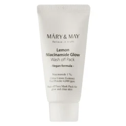 Mary&May - Lemon Niacinamide Glow Wash off Pack - Rozświetlająca Maska z Glinką - 30g