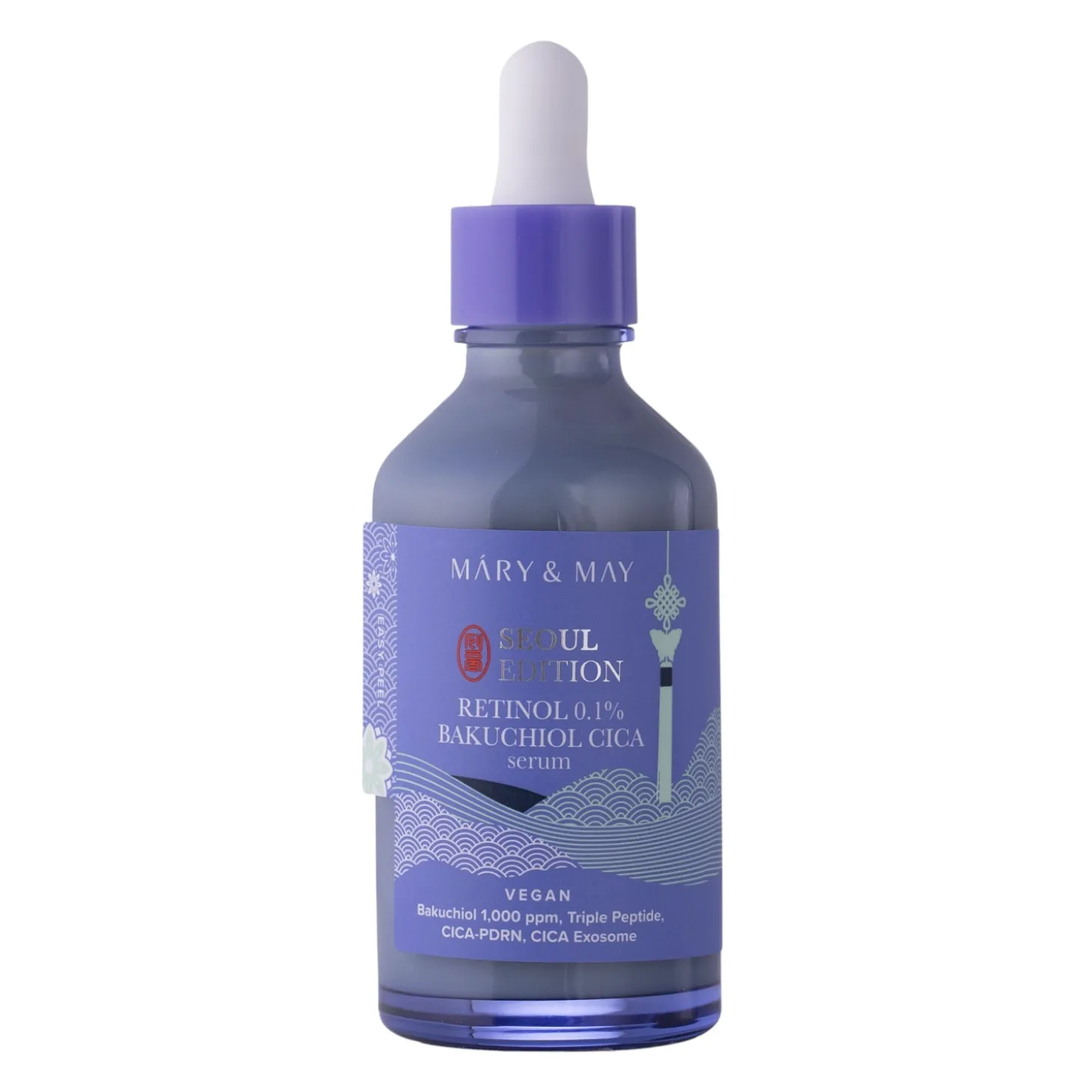 Mary&May - Retinol 0,1% Bakuchiol Cica Serum - Napinające Serum do Twarzy z Retinolem - 80ml
