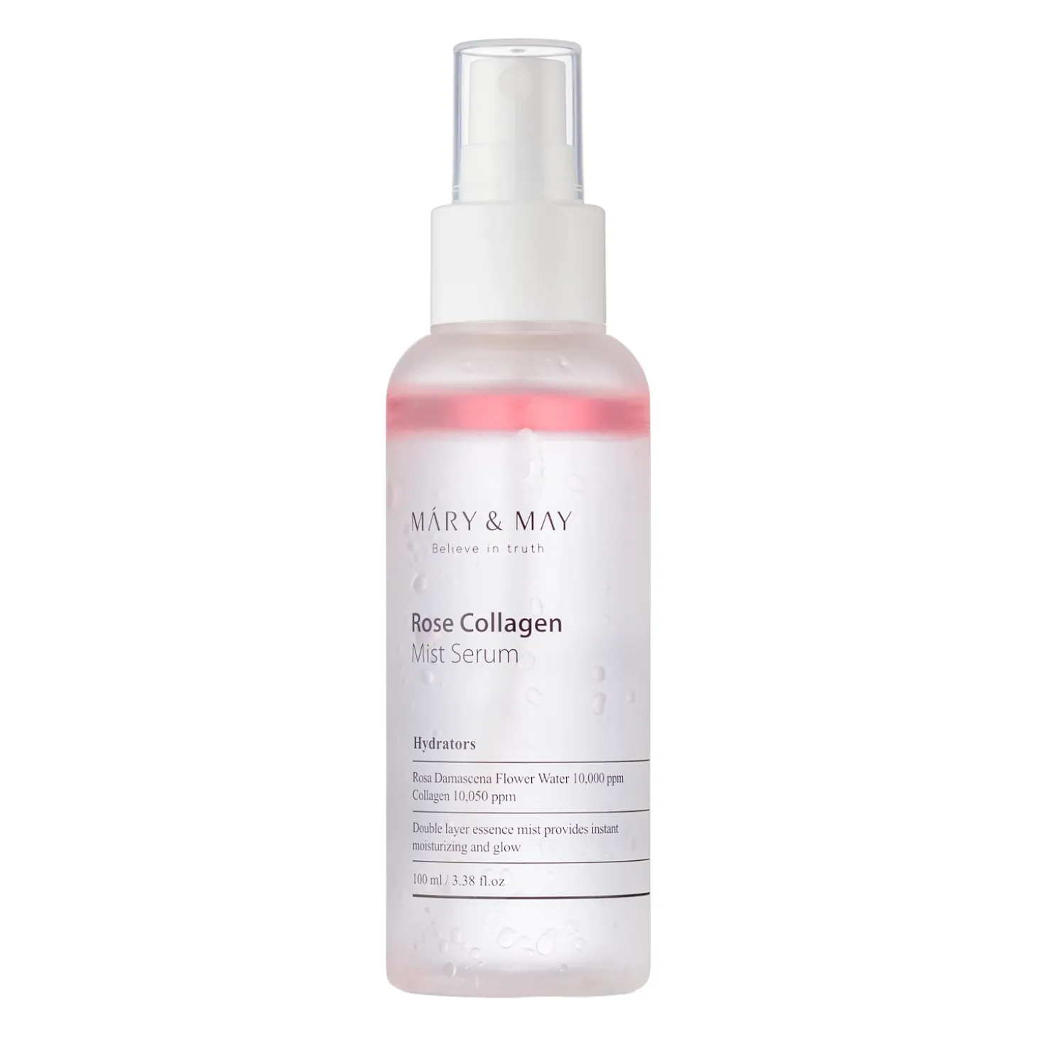 Mary&May - Rose Collagen Mist Serum - Dwufazowe Serum w Mgiełce - 100ml