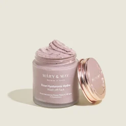 Mary&May - Rose Hyaluronic Hydra Wash off Pack - Nawilżająca Maska z Glinką - 125g