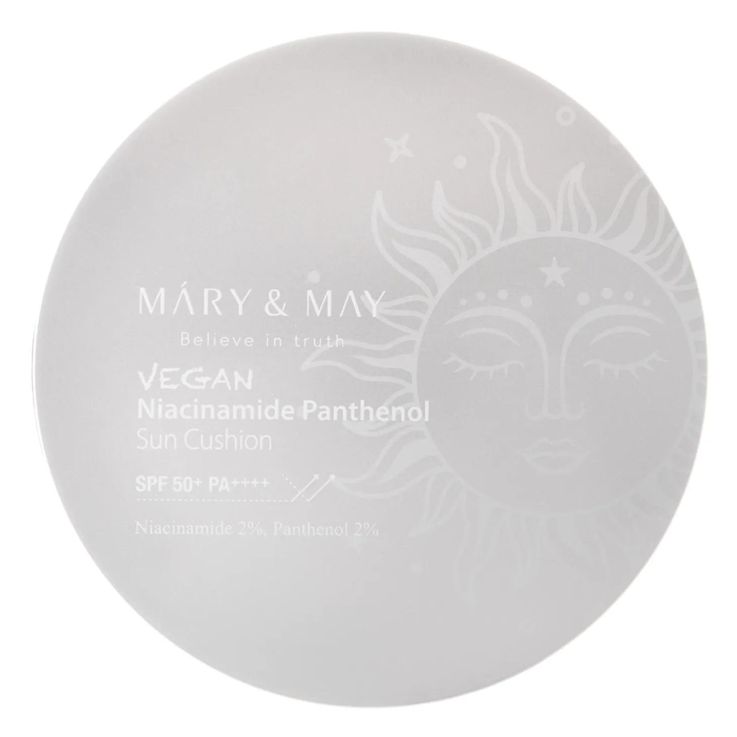 Mary&May - Vegan Niacinamide Panthenol Sun Cushion SPF50+/PA++++ - Krem z Filtrem w Poduszce - 25g