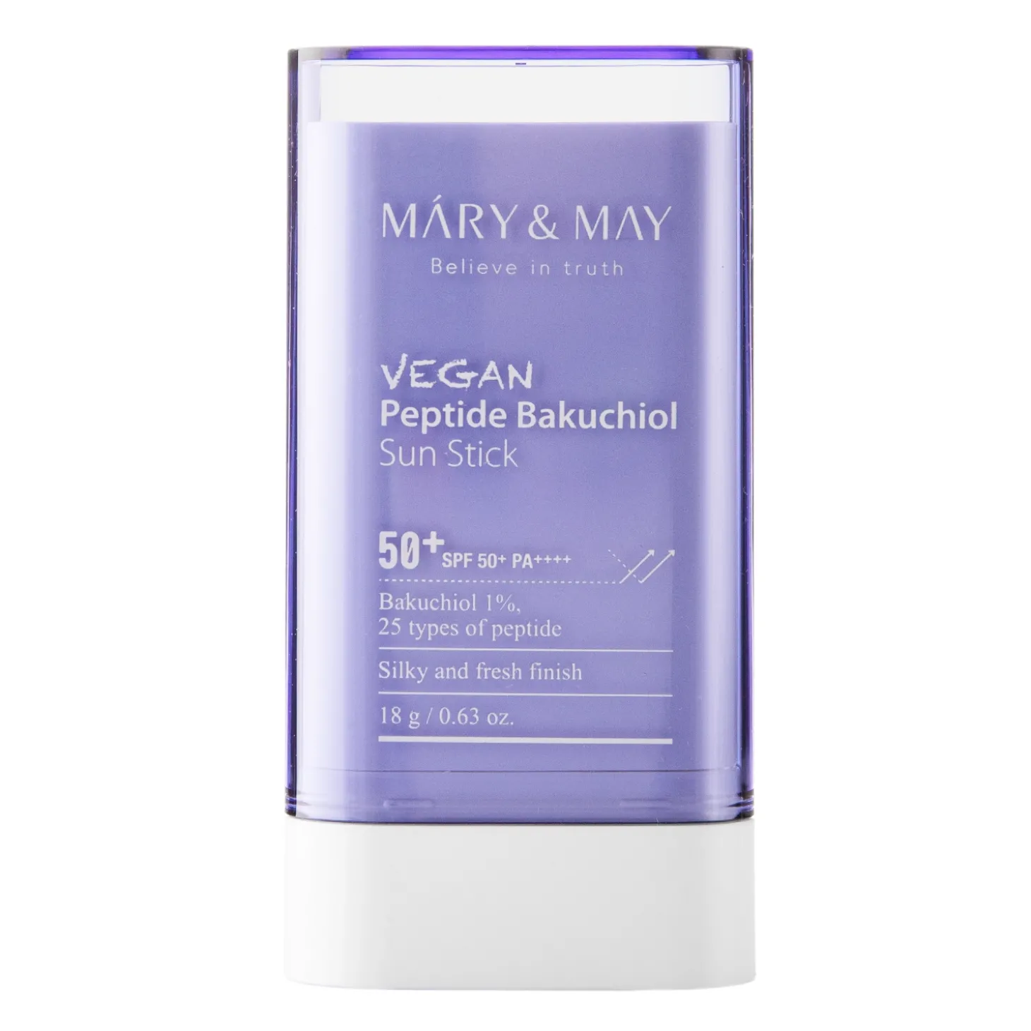 Mary&May - Vegan Peptide Bakuchiol Sun Stick SPF50+/PA++++ - Sztyft Przeciwsłoneczny z Peptydami - 18g