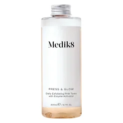 Medik8 - Press&Glow Refill - Tonik z Kwasem PHA i Aktywatorem Enzymów Złuszczających - Butelka Uzupełniająca Press&Glow bez Pompki - 200ml