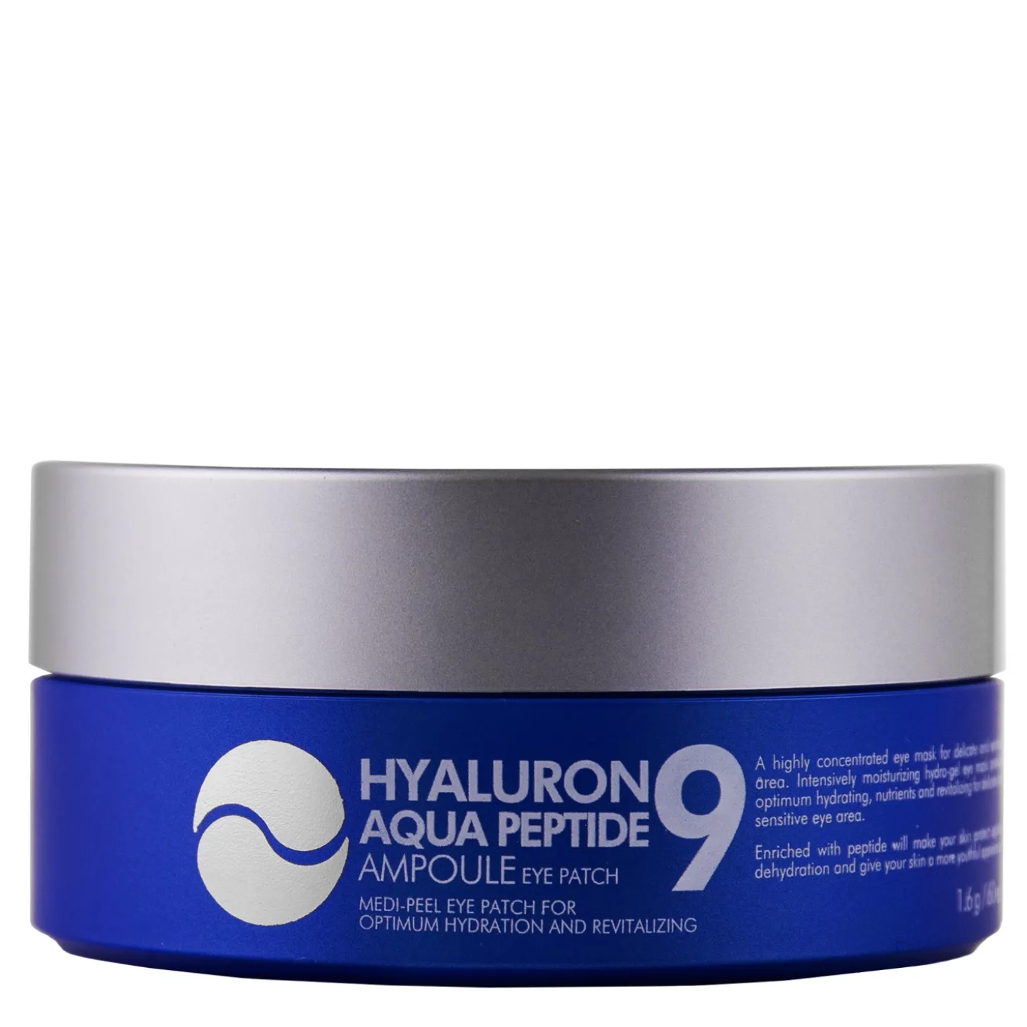 Medi-Peel - Hyaluron Aqua Peptide Ampoule Eye Patch - Nawilżające Płatki pod Oczy z Peptydami - 60 szt