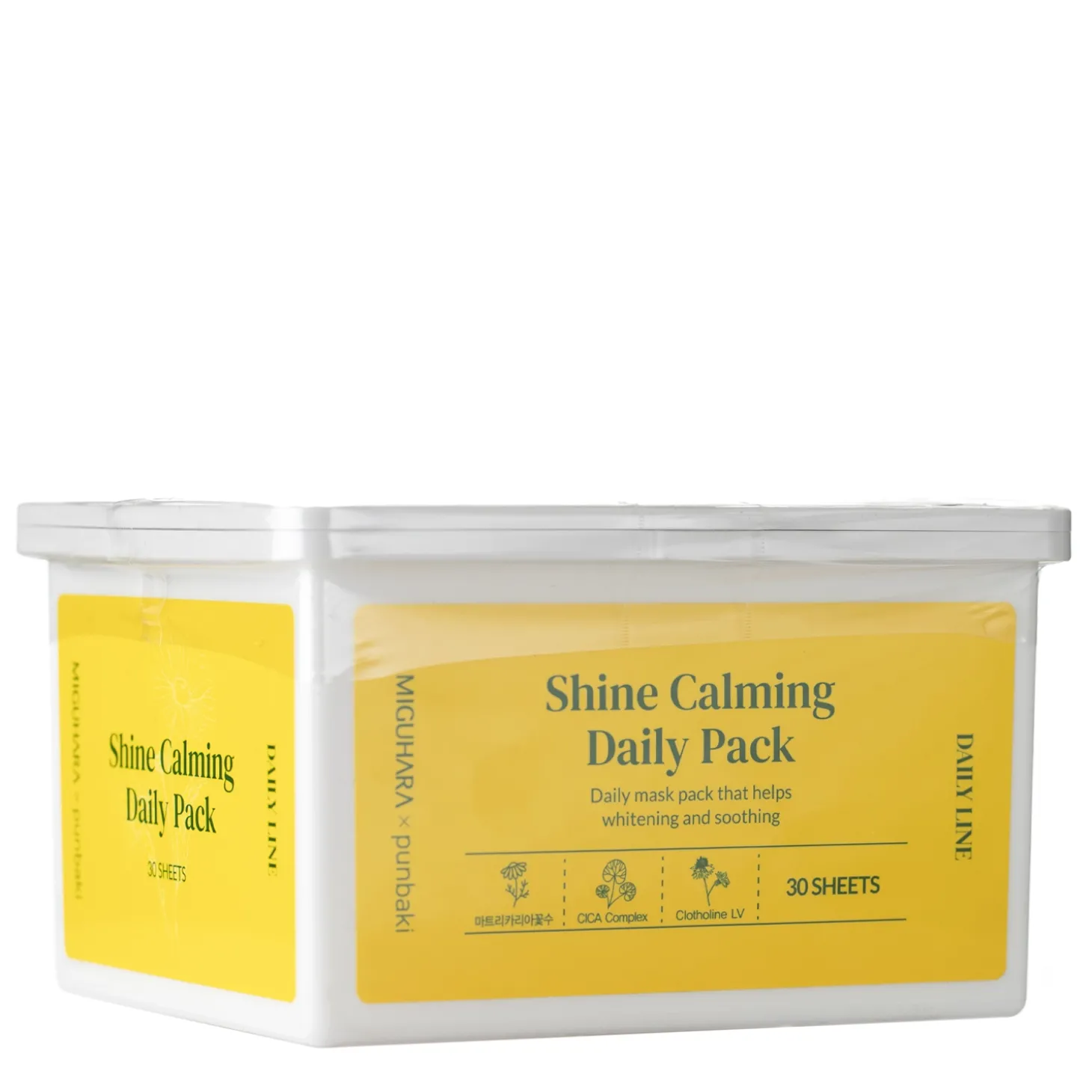 Miguhara - Shine Calming Daily Pack - Zestaw Rozjaśniających Masek w Płachcie - 30szt./350g