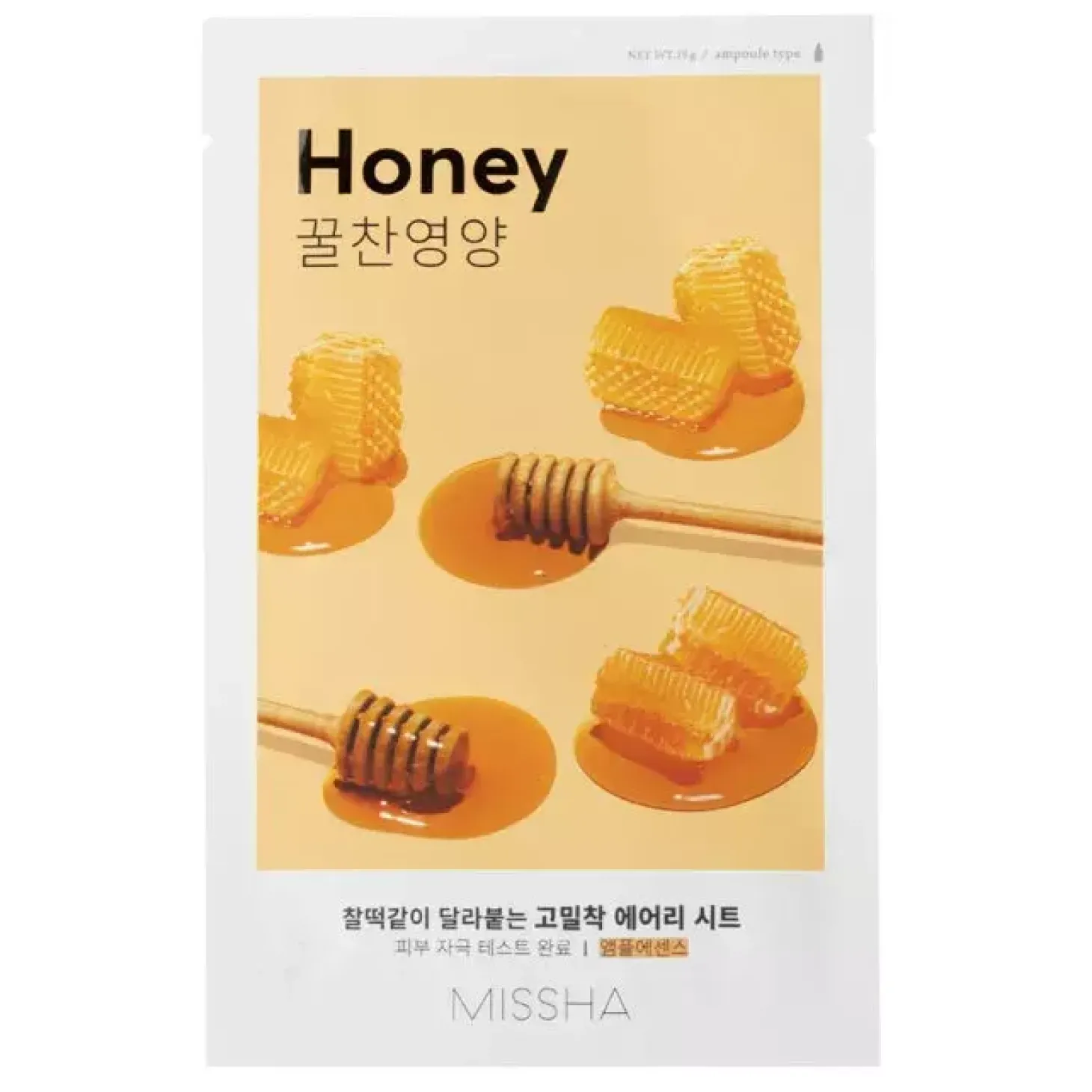 Missha - Airy Fit Sheet Mask - Honey - Regeneracyjna Maska w Płachcie - 19g
