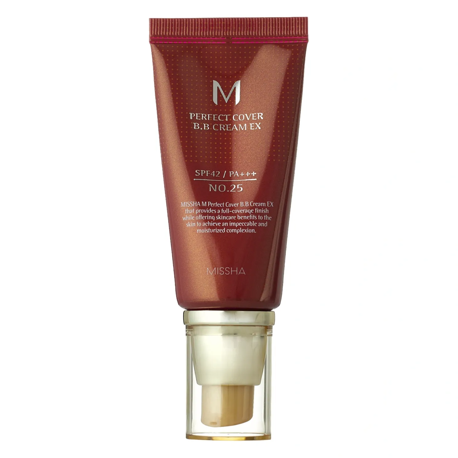 Missha - M Perfect Cover BB Cream SPF42/PA+++ - Kryjący Krem BB - No.25 Warm Beige - 50ml