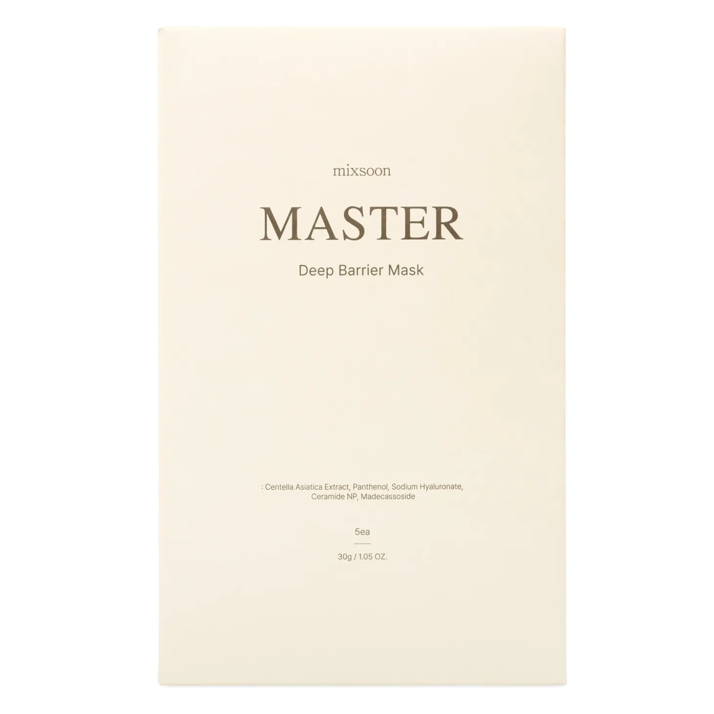 Mixsoon - Master Deep Barrier Mask - Zestaw Masek Odbudowujących Barierę Hydrolipidową - 5szt.