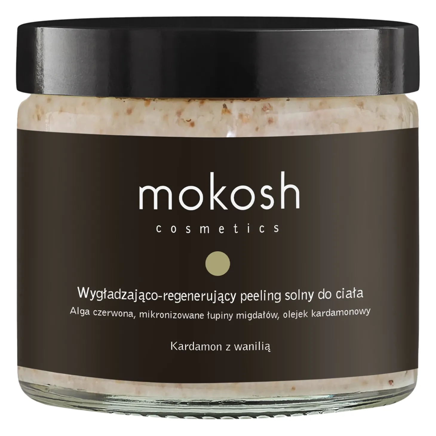 Mokosh - Wygładzająco - Regenerujący Peeling Solny - Kardamon z wanilią - 300g