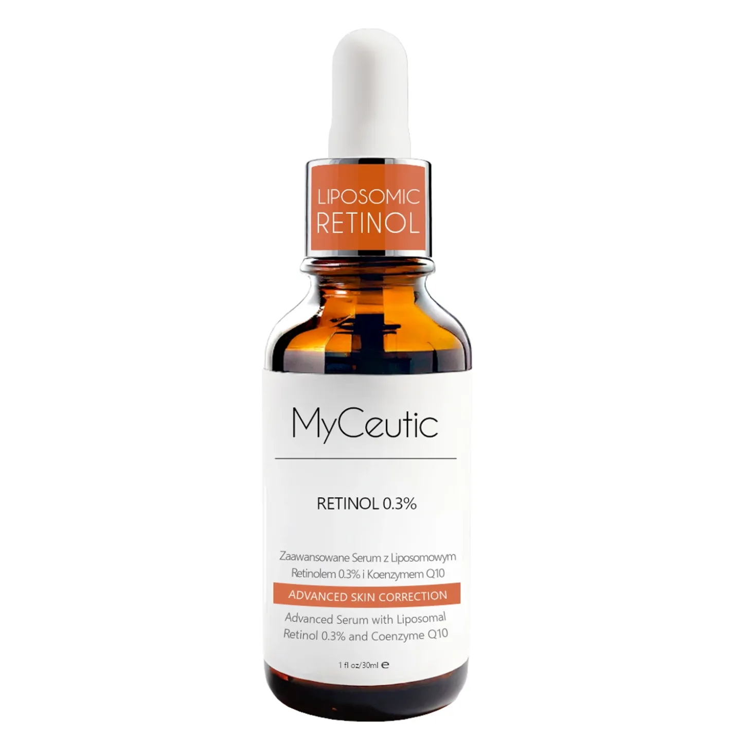 MyCeutic - Retinol 0,3% - Serum z Liposomowym Retinolem 0,3% i Koenzymem Q10 - 30ml