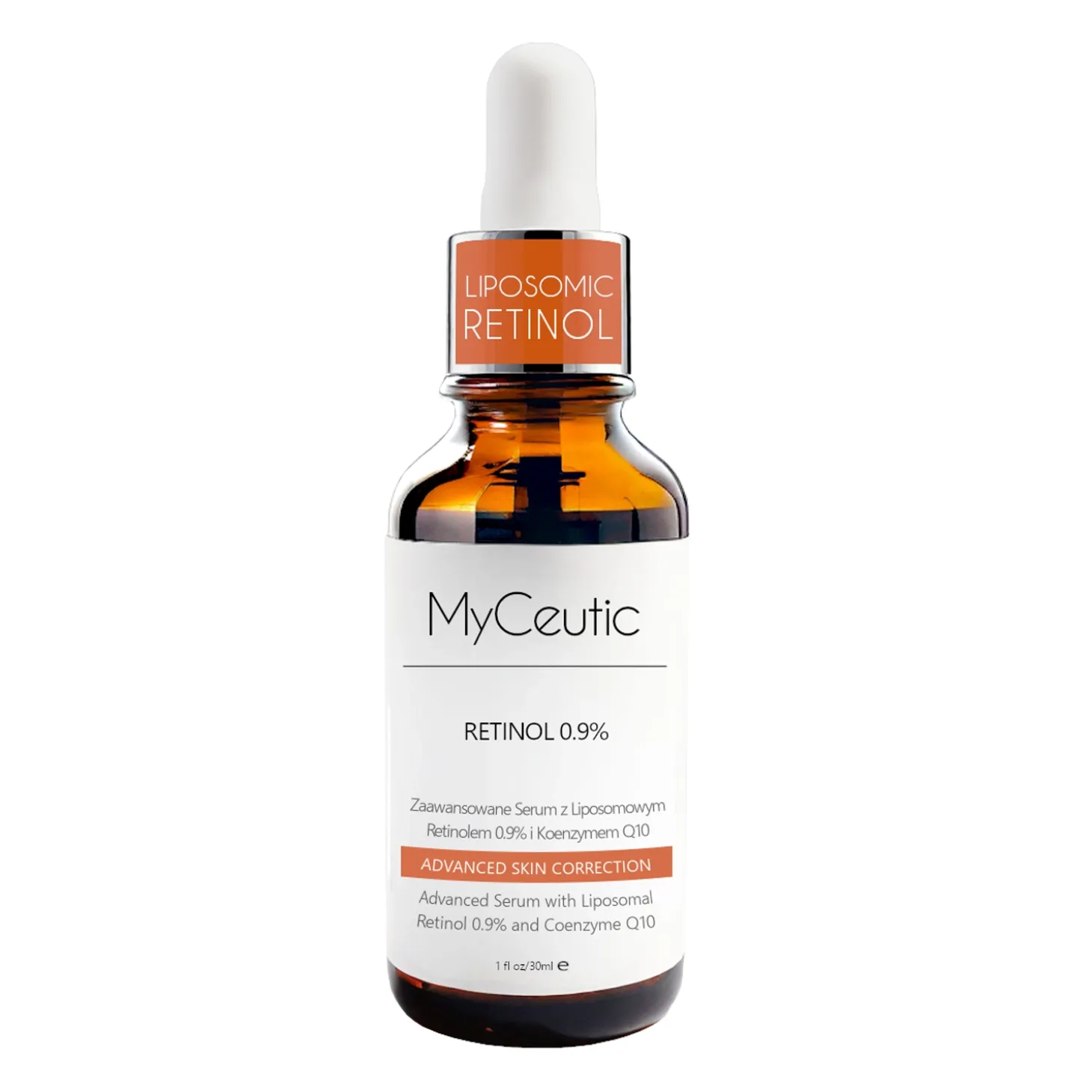 MyCeutic - Retinol 0,9% - Serum z Liposomowym Retinolem 0,9% i Koenzymem Q10 - 30ml