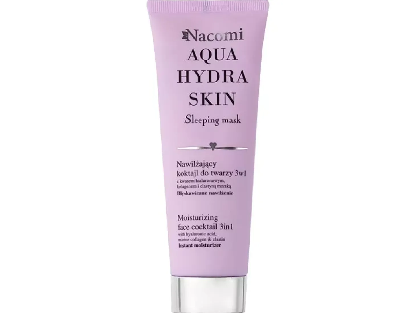 Nacomi - Aqua Hydra Skin - Sleeping Mask - Błyskawiczne Nawilżenie - Nawilżający Koktajl do Twarzy 3w1 - 85ml