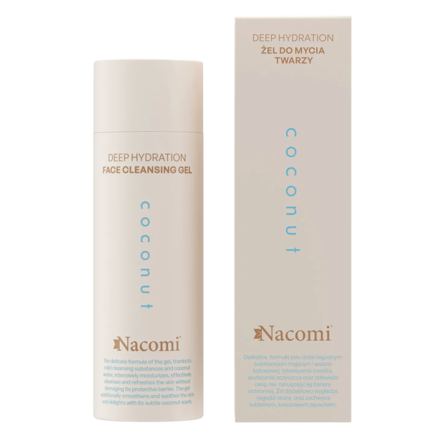 Nacomi - Deep Hydration - Żel do Mycia Twarzy - Coconut - 140ml