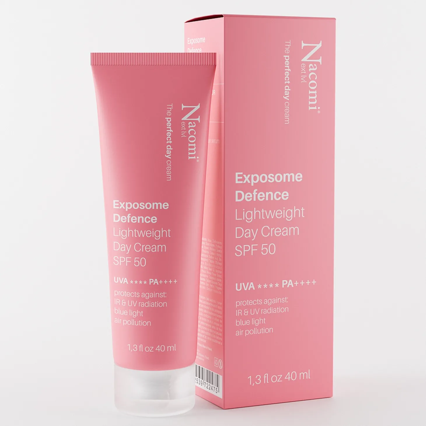 Nacomi - Exposome Defence - Lekki Krem na Dzień SPF 50 - 40ml