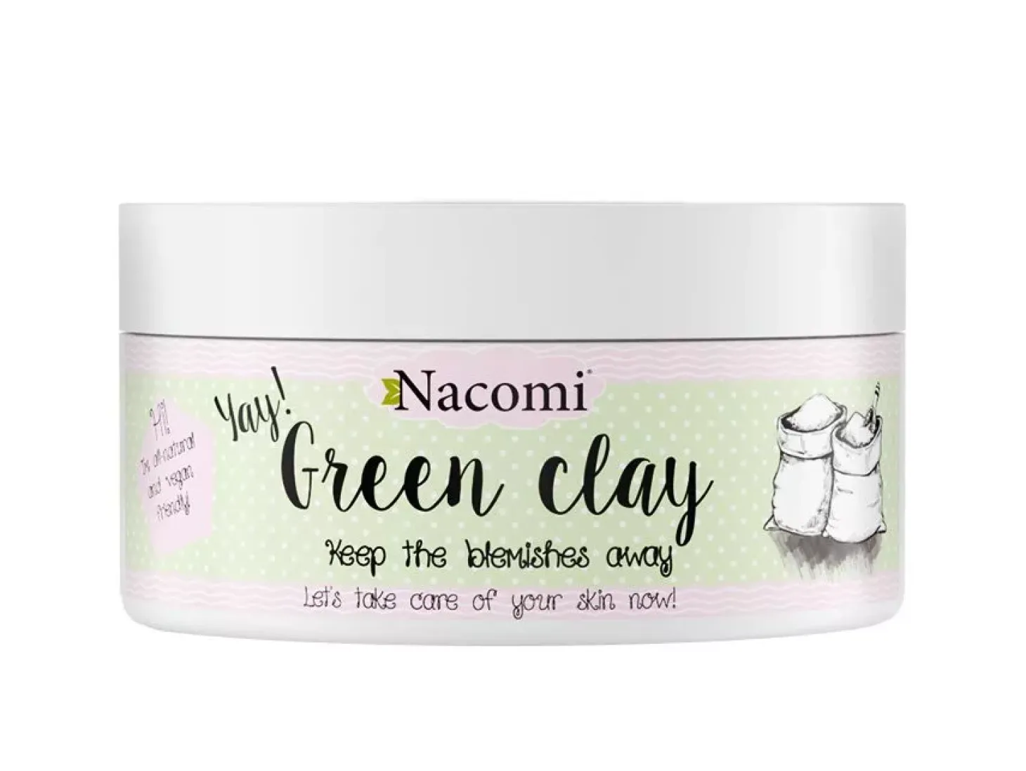 Nacomi - Green Clay - Glinka Zielona - 65g