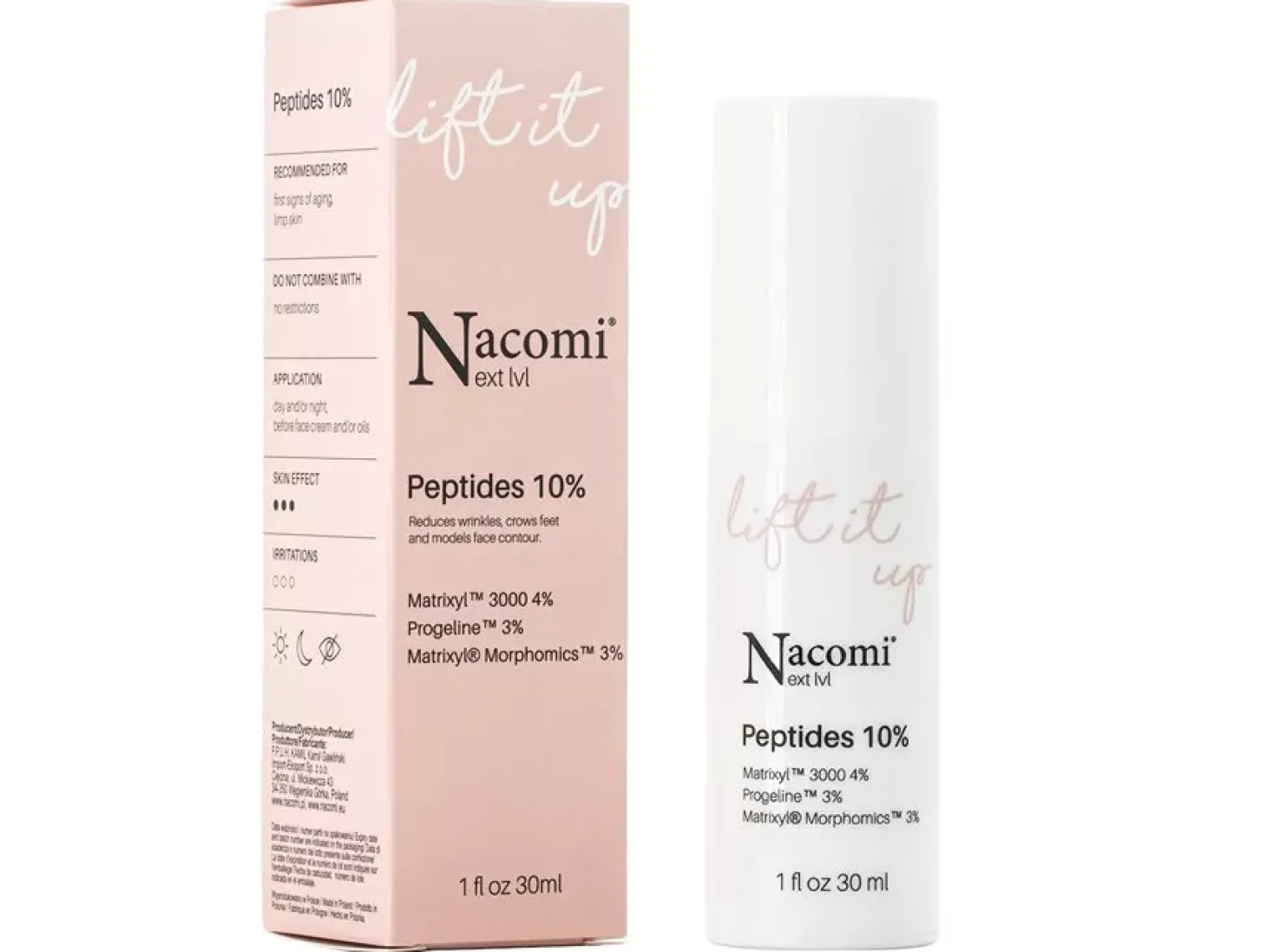 Nacomi - Next Level - Peptides 10% - Liftingujące Serum z Peptydami 10% - 30ml