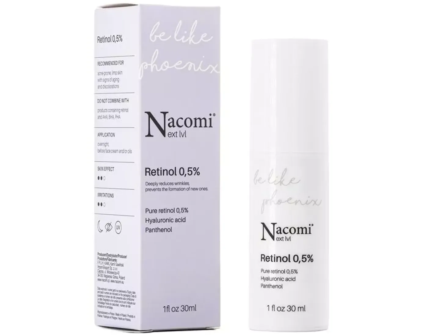 Nacomi - Next Level - Retinol 0,5% - Serum z Retinolem 0,5% - 30ml
