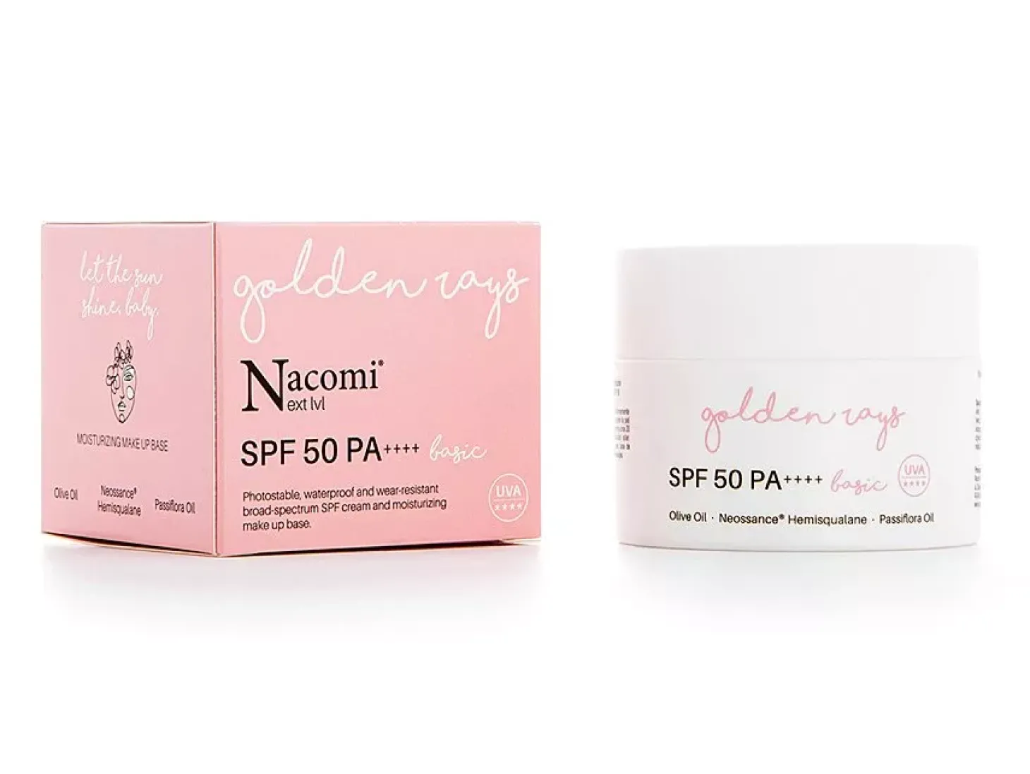 Nacomi - Next Level SPF50/PA++++ - Basic - Nawilżający Krem do Twarzy z Filtrem - 50ml