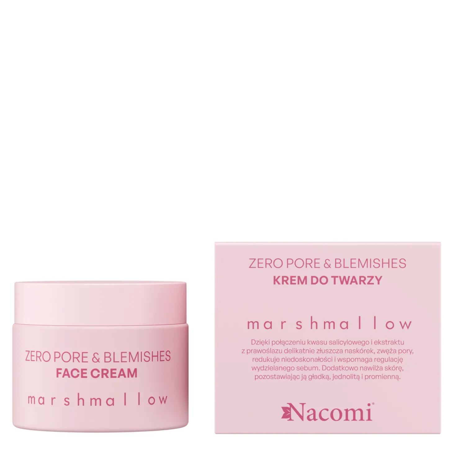 Nacomi - Zero Pore & Blemishes - Krem do Twarzy - Marshmallow - 40ml
