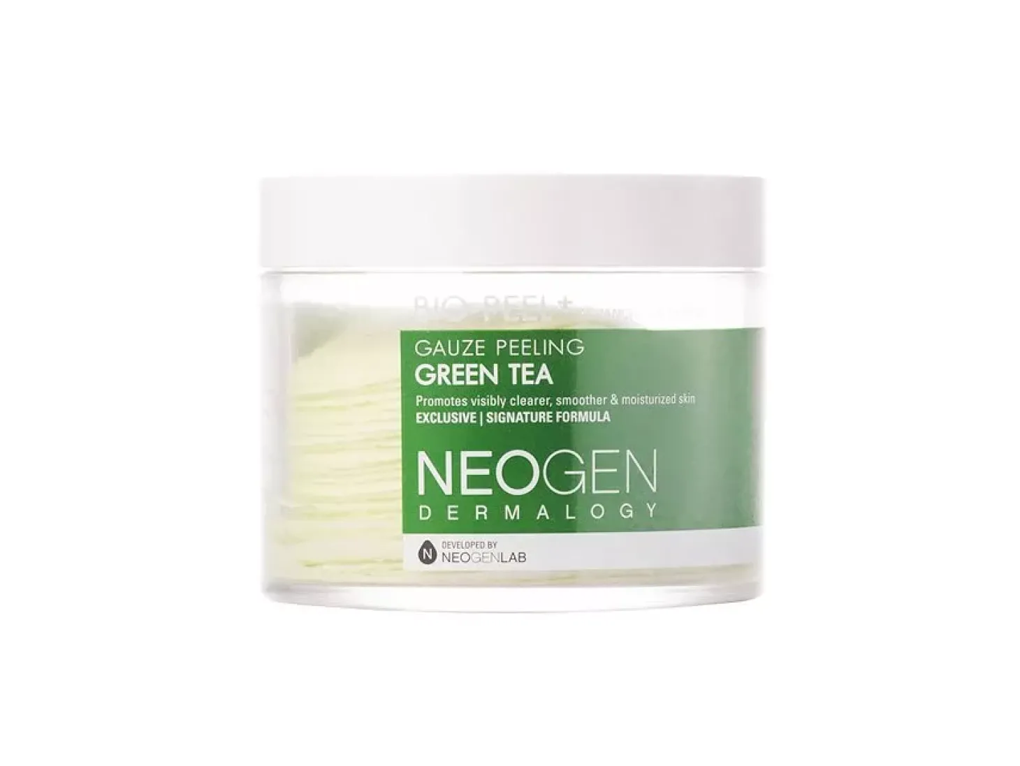 Neogen - Dermalogy Bio-peel Gentle Gauze Peeling - Green Tea - Płatki Złuszczające z Zieloną Herbatą - 30 szt.