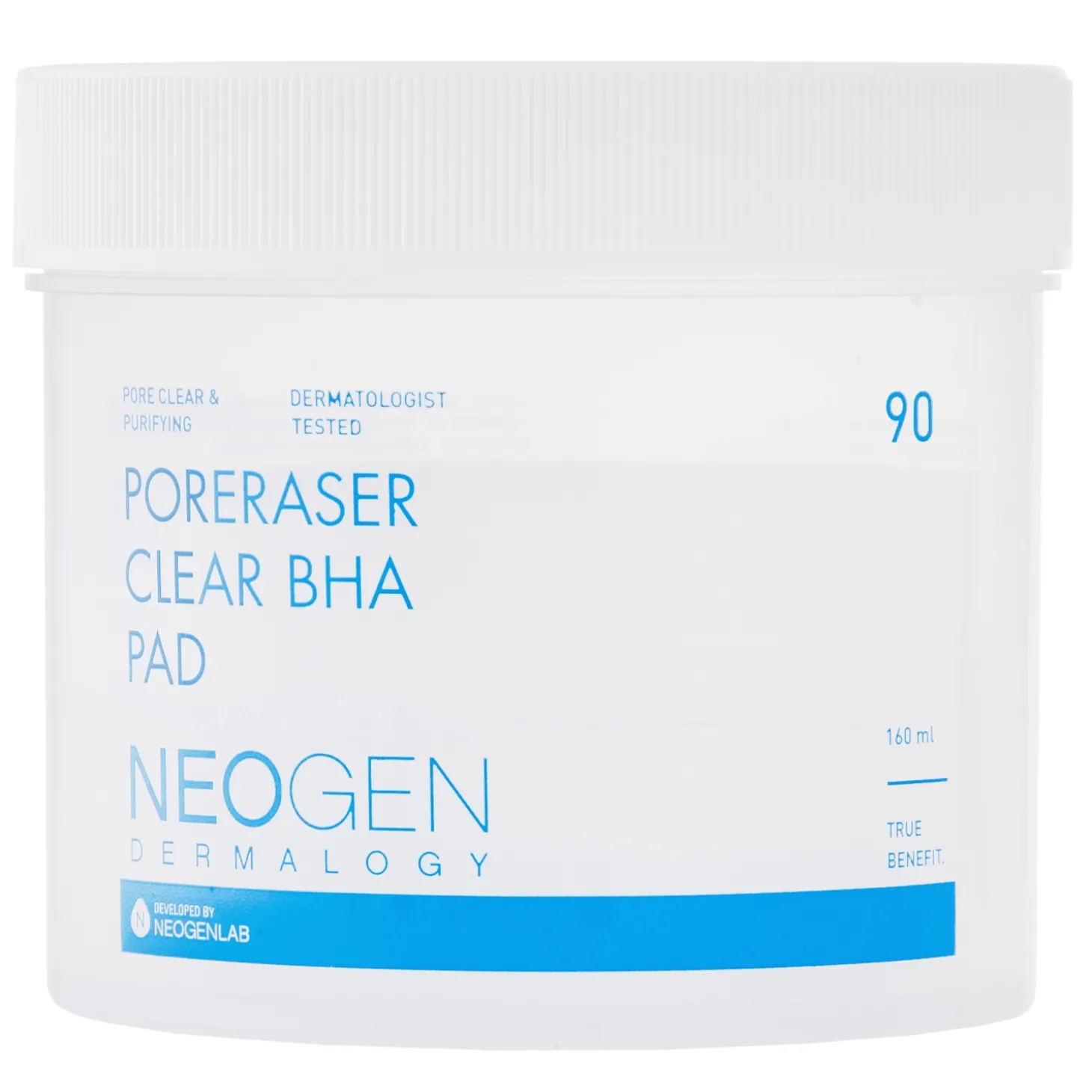 Neogen - Dermalogy Poreraser Clear BHA Pad - Złuszczające Płatki do Twarzy - 90szt
