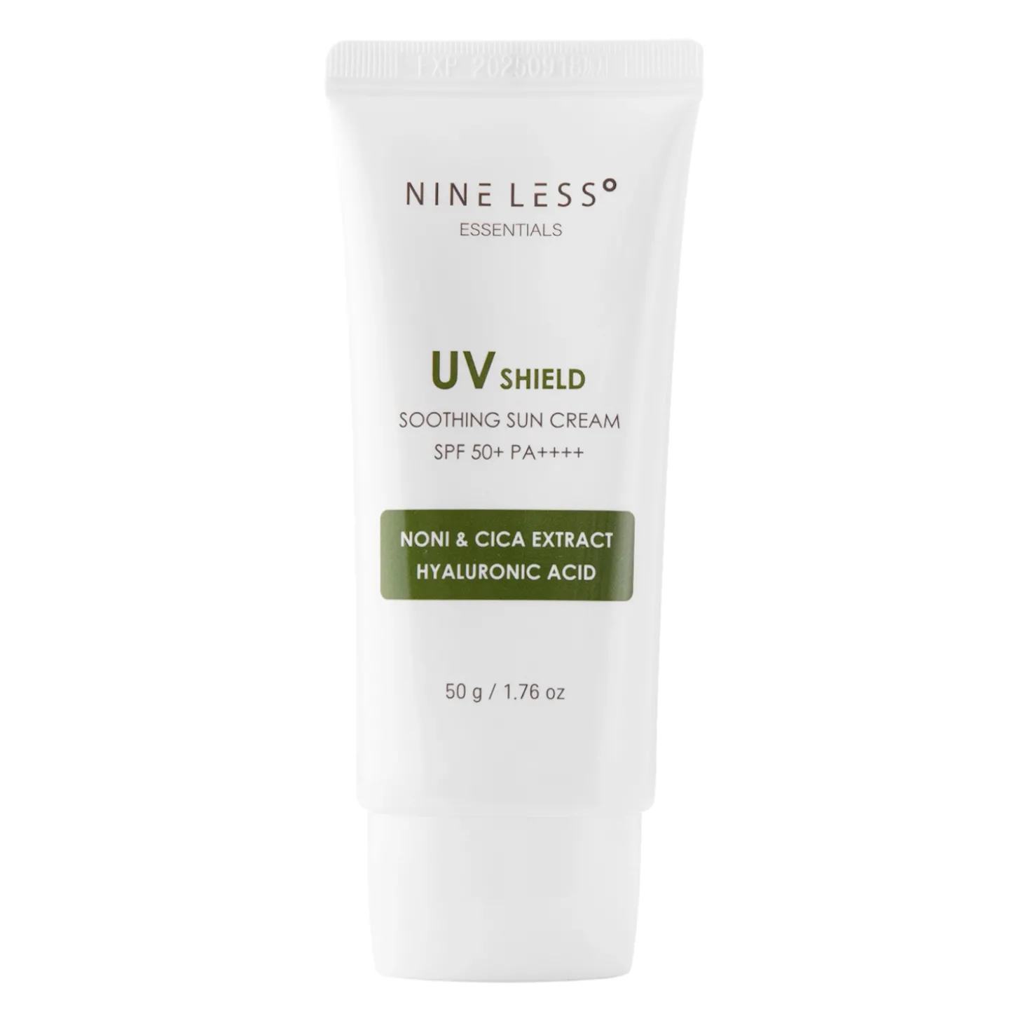 Nine Less - Essentials UV Shield Soothing Sun Cream SPF 50+/PA++++ - Nawilżający Krem z Filtrem - 50g