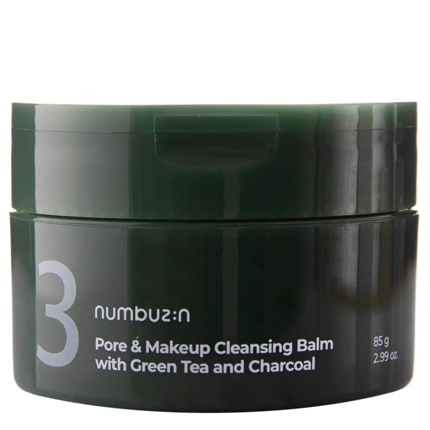 Numbuzin - Pore&Makeup Cleansing Balm With Green Tea And Charcoal - Balsam do Oczyszczania Twarzy - 85g