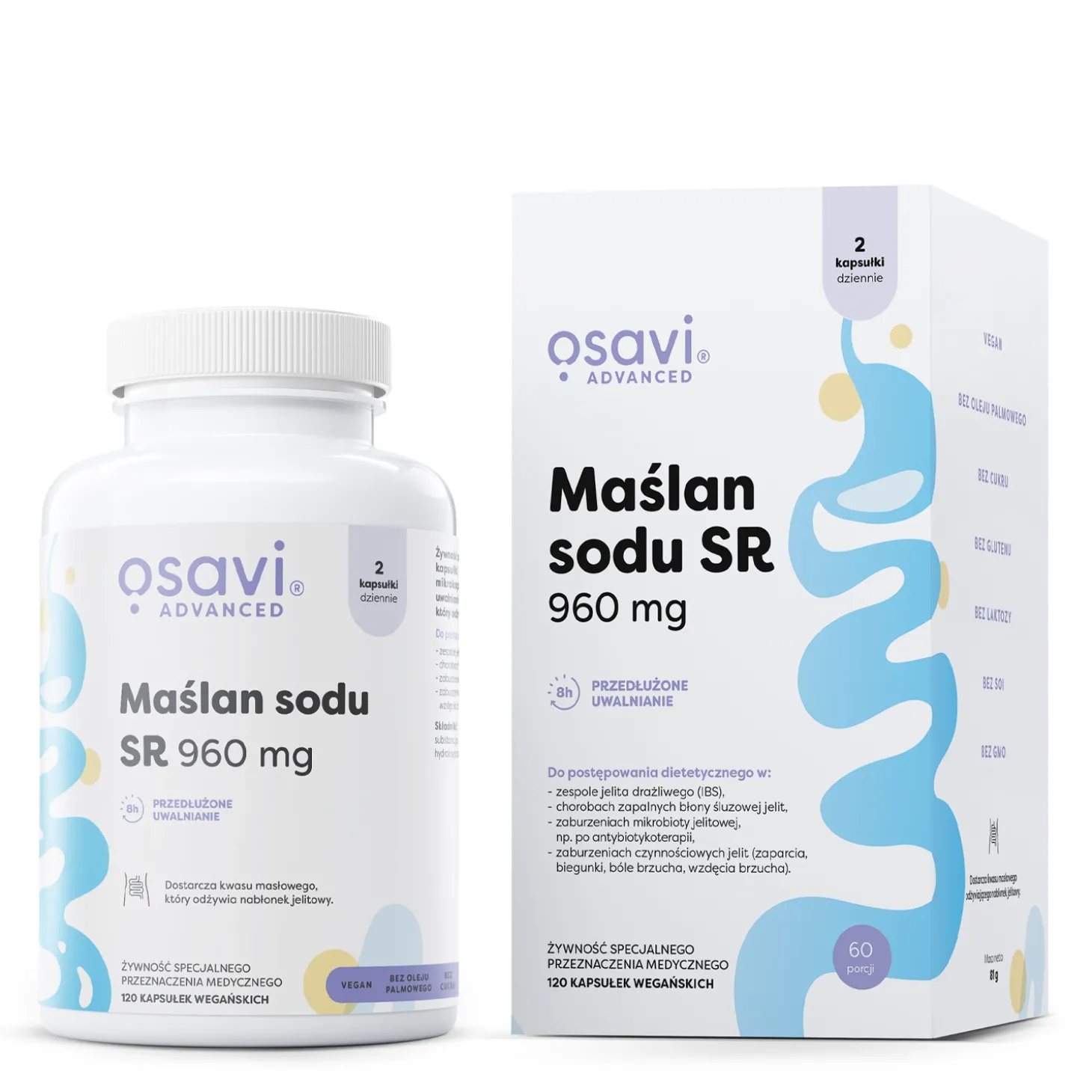 Osavi - Maślan Sodu SR 960mg - 60 Kapsułek