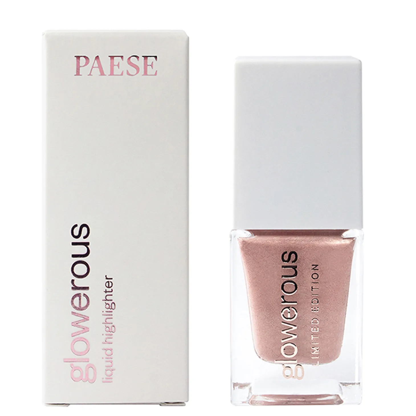 Paese - Glowerous - Płynny Rozświetlacz - Sparkle Rose - 16ml