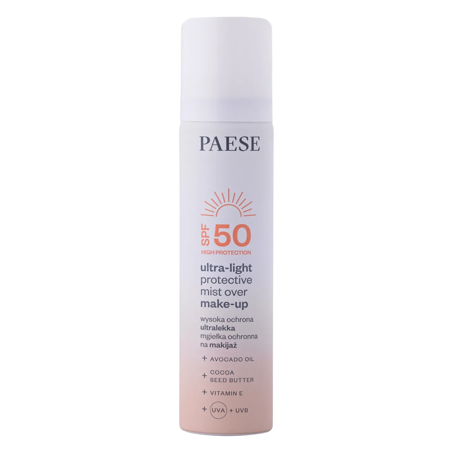 Paese - Ultralekka Mgiełka Ochronna na Makijaż SPF50 - 75ml