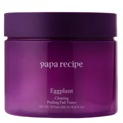 Papa Recipe - Eggplant Clearing Peeling Pad Toner - Peelingujące Płatki do Twarzy - 70szt.