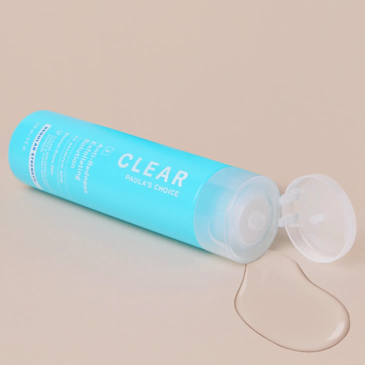 Paula's Choice - Clear - Regular Strength Anti-Redness Exfoliating Solution 2% BHA - Płyn Złuszczający z 2% Kwasem Salicylowym - 118ml