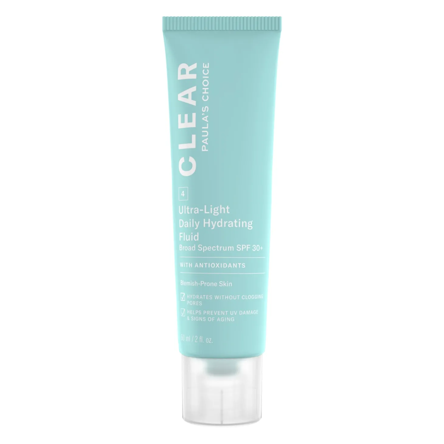 Paula's Choice - Clear - Ultra-Light Daily Hydrating Fluid SPF30+ - Nawilżająca Emulsja Przeciwsłoneczna - 60ml