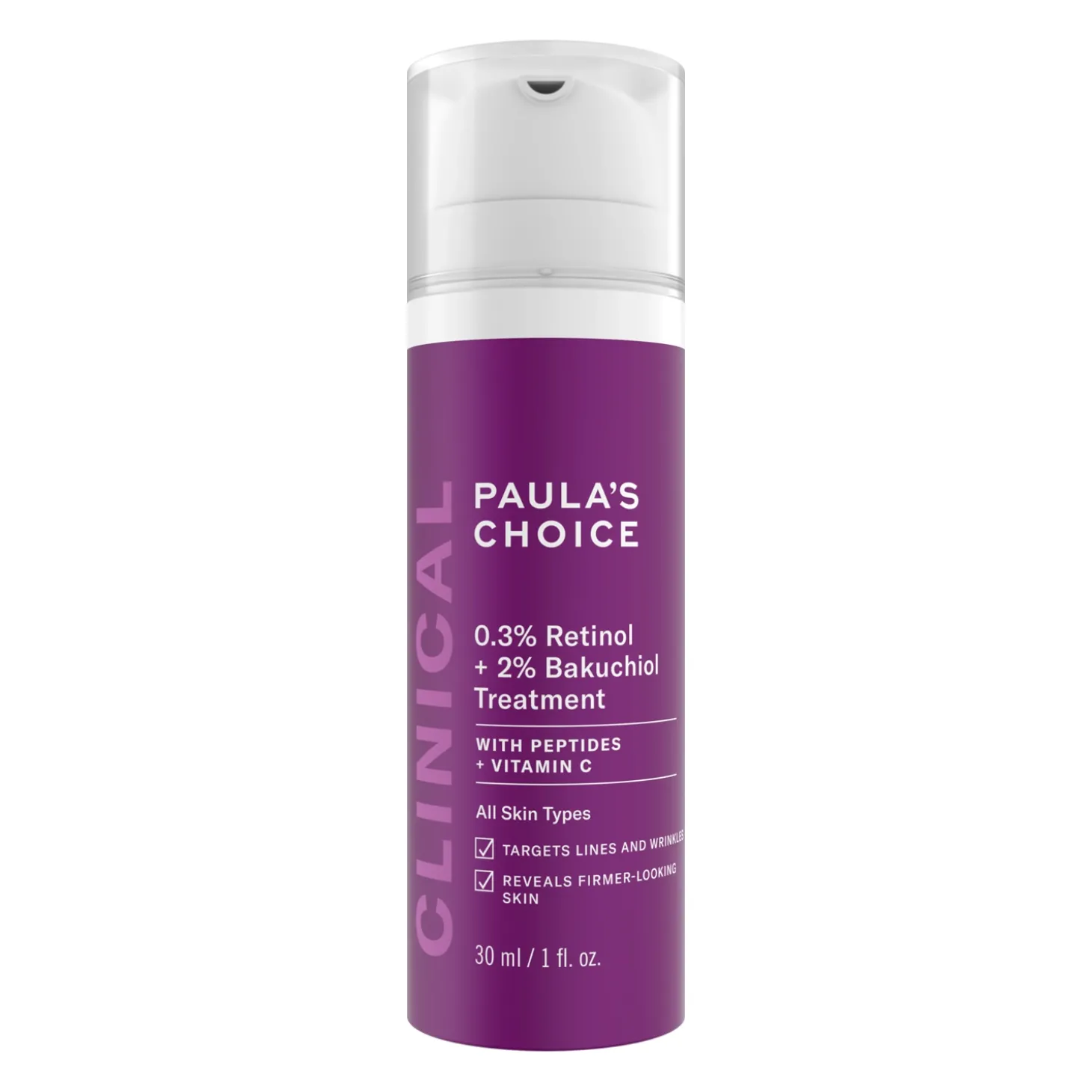 Paula's Choice - Clinical - 0.3% Retinol + 2% Bakuchiol Treatment - Balsam do Twarzy z 0.3% Retinolem oraz 2% Bakuchiolem - 30ml