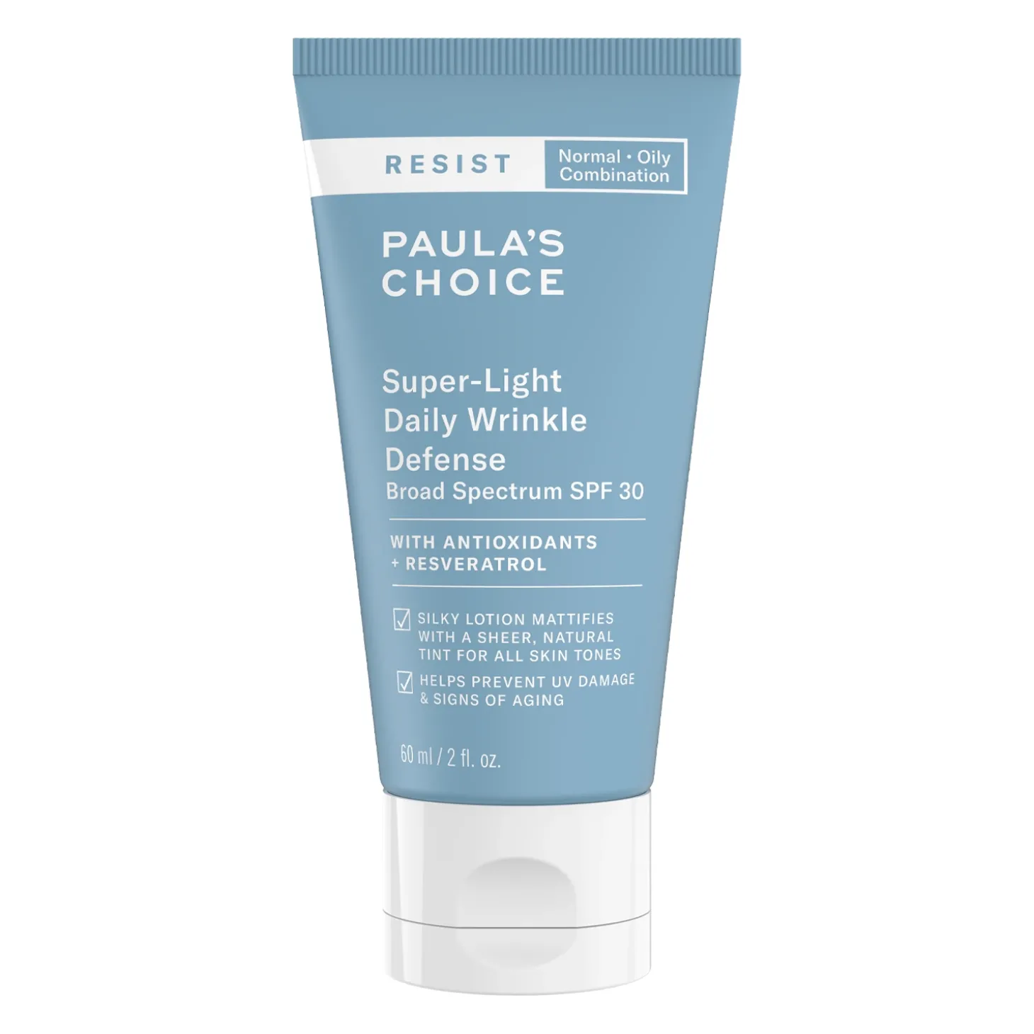 Paula's Choice - Resist - Super-Light Daily Wrinkle Defense SPF30 - Lekki Krem Przeciwzmarszczkowy z Filtrem Przeciwsłonecznym - 60ml