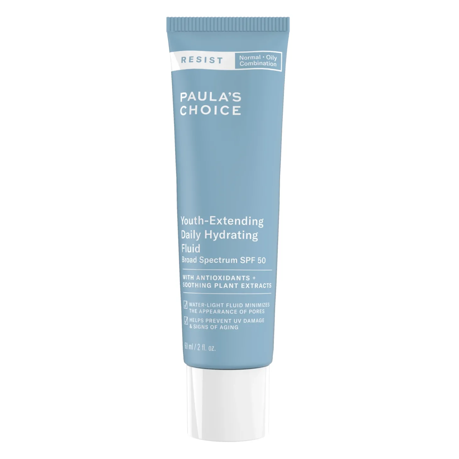 Paula's Choice - Resist - Youth-Extending Daily Hydrating Fluid SPF50 - Nawilżająca Emulsja SPF - 60ml