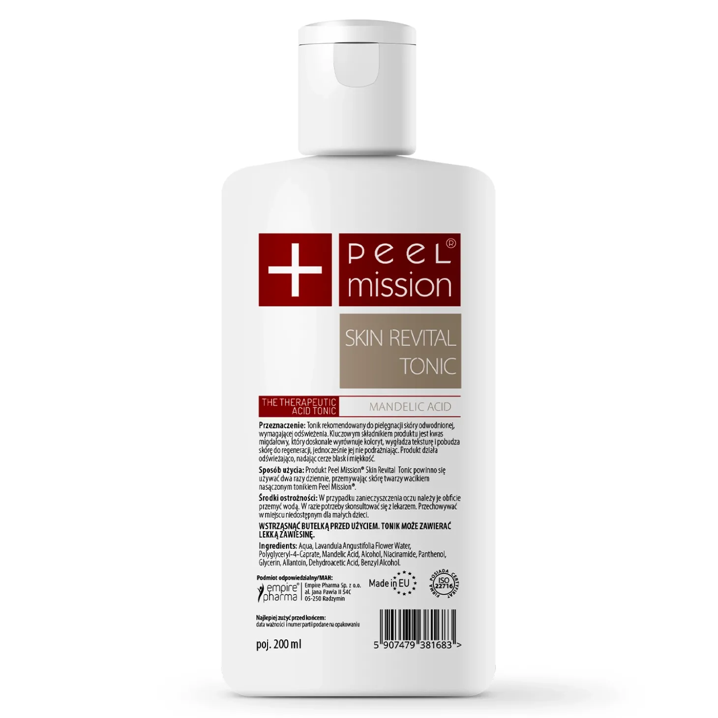 Peel Mission - Skin Revital Tonic - Tonik z Kwasem Migdałowym - 200ml