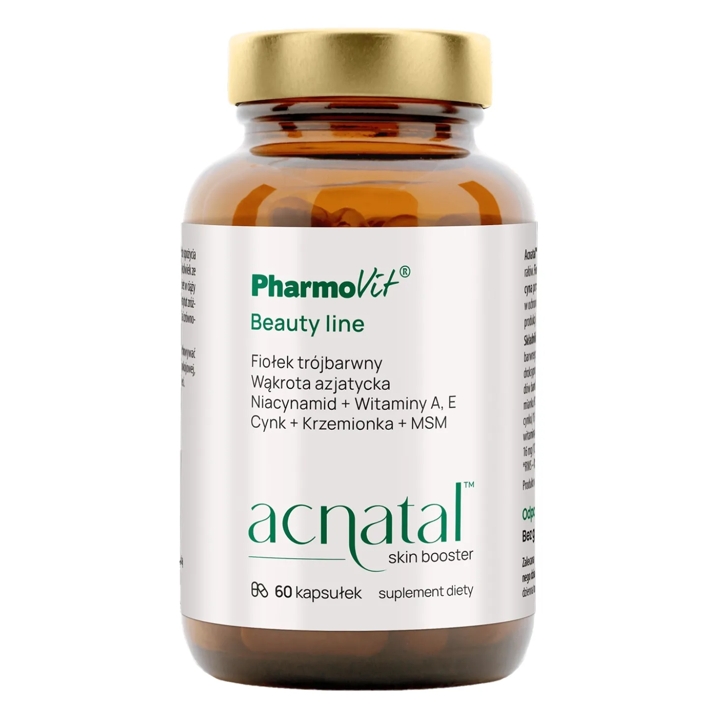 Pharmovit - Acnatal Skin Booster - Suplement Diety Wspomagający Walkę z Trądzikiem - Kapsułki - 60szt