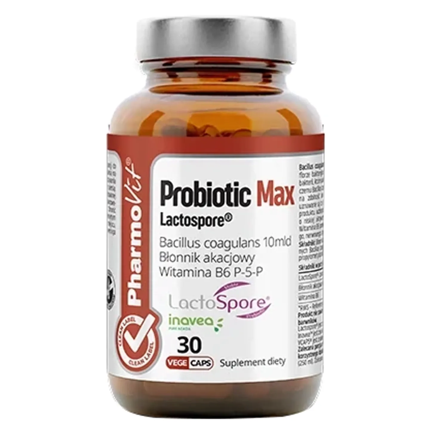 Pharmovit - Probiotic Max Lactospore® - Suplement Diety - Kapsułki - 30szt