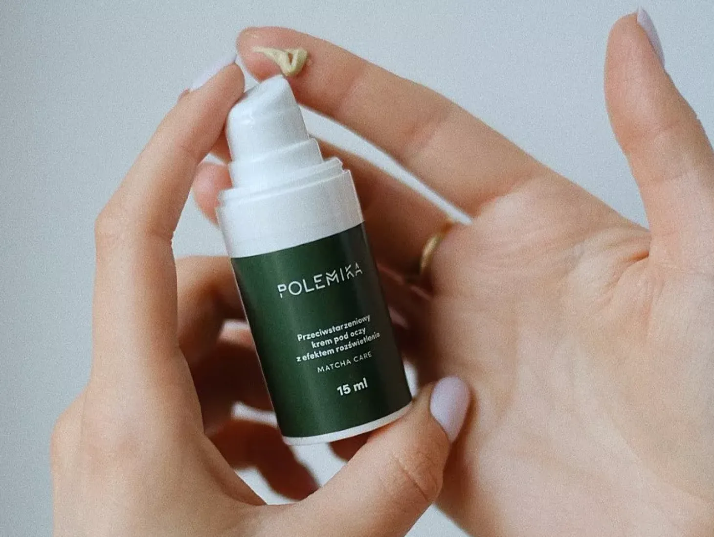 Polemika - Matcha Care - Przeciwstarzeniowy Krem Pod Oczy z Efektem Rozświetlenia - 15ml