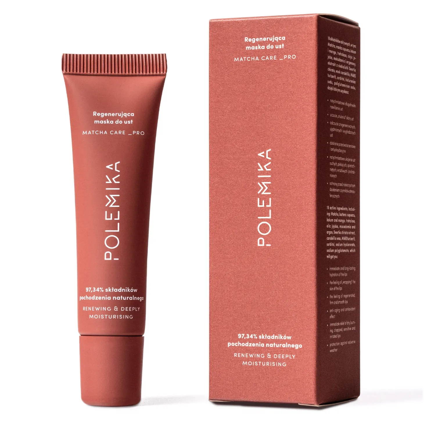 Polemika - Matcha Care - Regenerująca Maska do Ust - 12ml