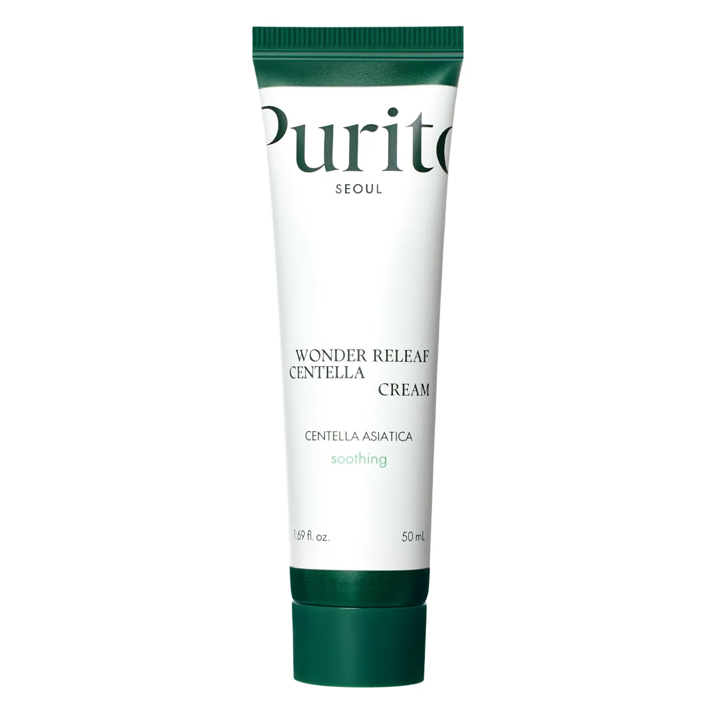 Purito Seoul - Wonder Releaf Centella Cream - Łagodzący Krem z Ekstraktem z Wąkroty Azjatyckiej - 50ml
